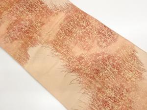 草葉模様織出し名古屋帯